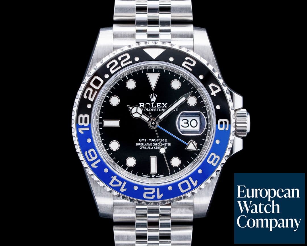 Image of Rolex 126710BLNR GMT-Master II "Batgirl" Jubilee SS Black Dial