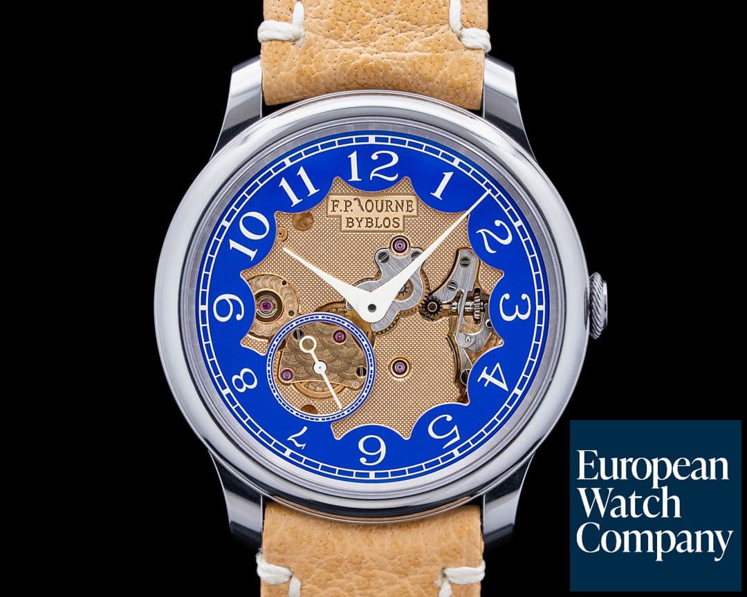 Image of F. P. Journe Chronometre Bleu Byblos Tantalum Blue Hour Circle Dial LIMITED
