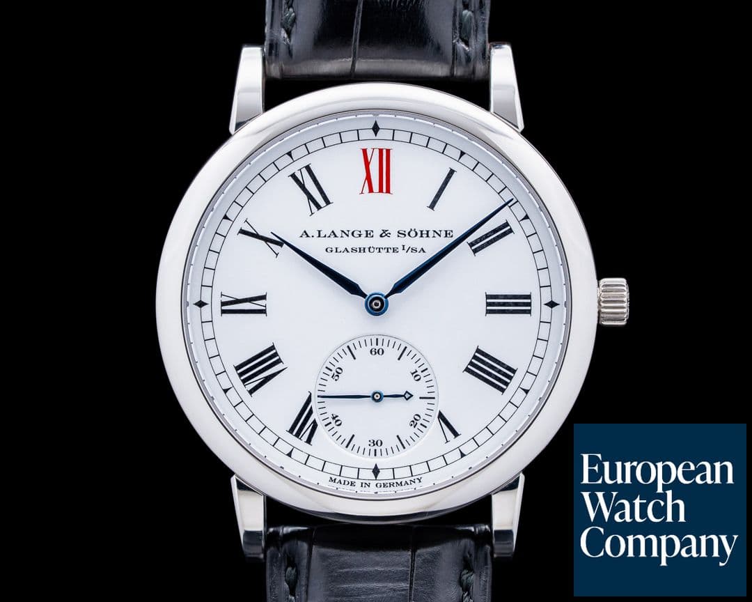 Image of A. Lange and Sohne 302.025 Langematik Anniversary Jubilee Platinum White Dial LIMITED