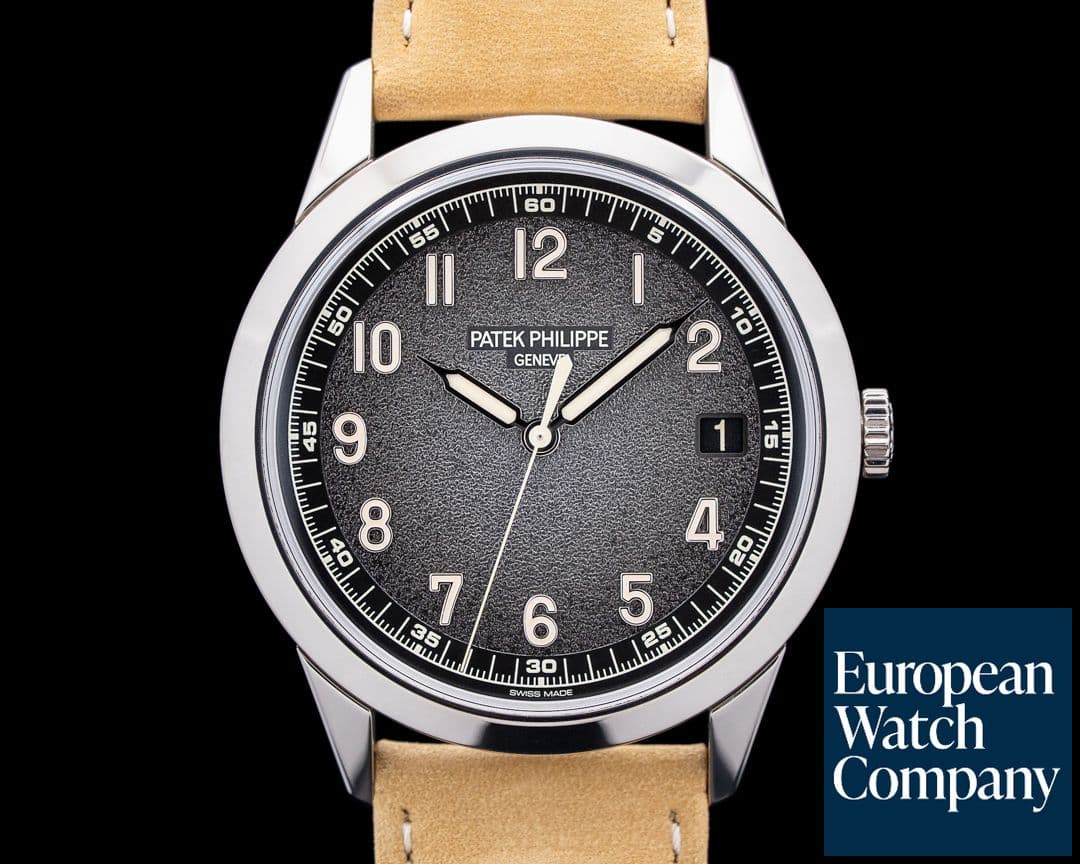 Image of Patek Philippe 5226G Calatrava 18K White Gold Charcoal Gray Textured Dial 2025