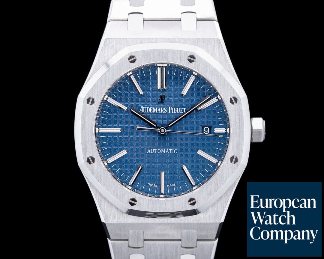 Image of Audemars Piguet 15400ST Royal Oak SS Blue Dial