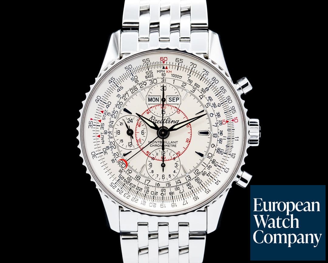 Image of Breitling Montbrillant Datora SS Silver Dial