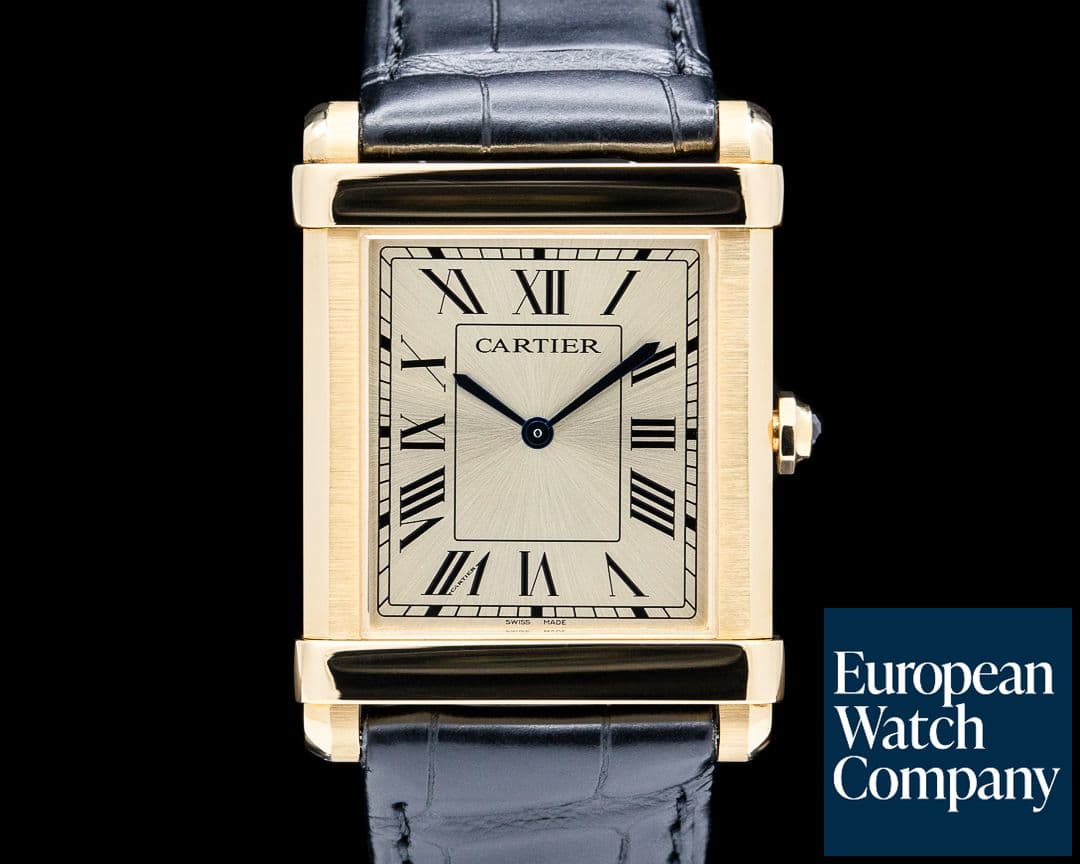 Image of Cartier WGTA0088 Tank Chinoise 18K Yellow Gold Champagne Dial
