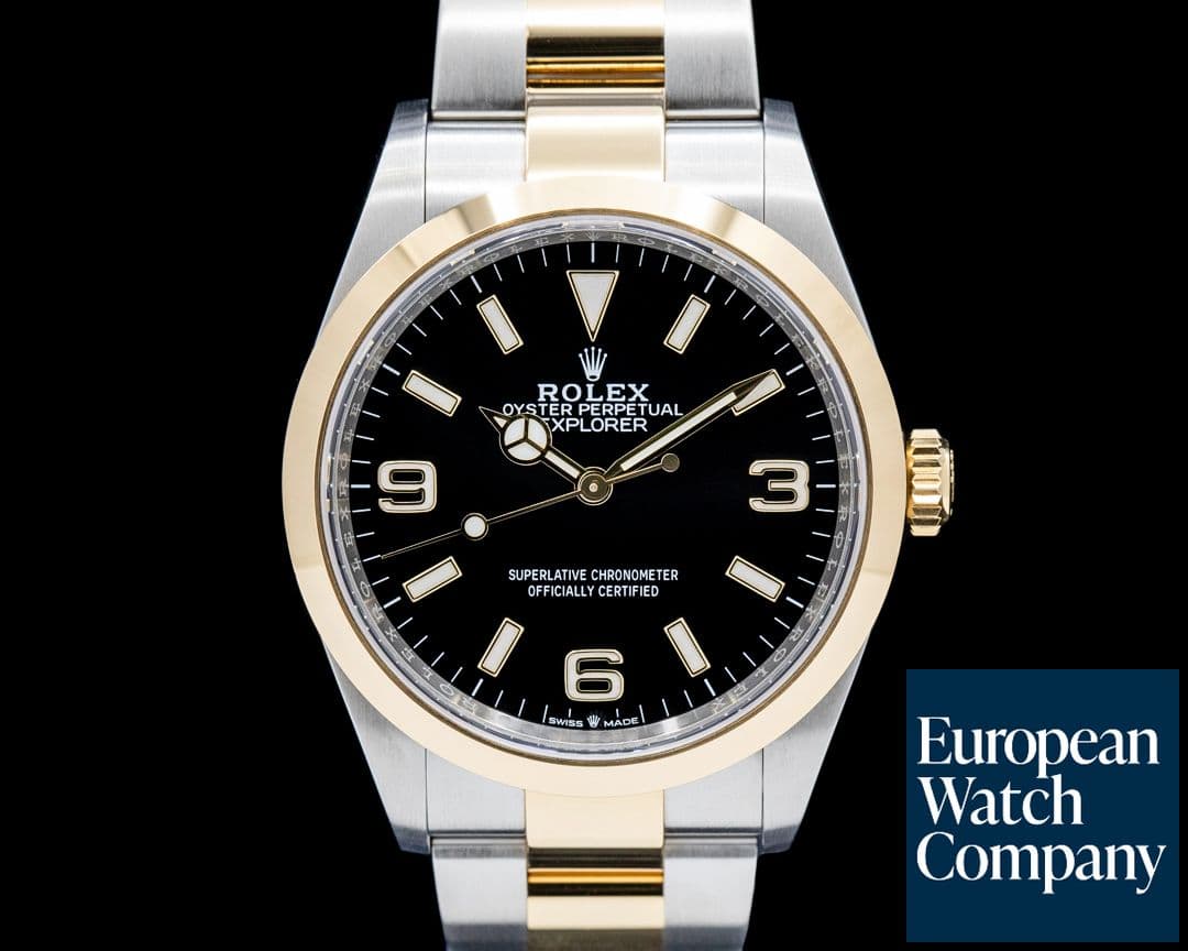 Image of Rolex 124273 Explorer 36 SS / 18K YG Black Dial