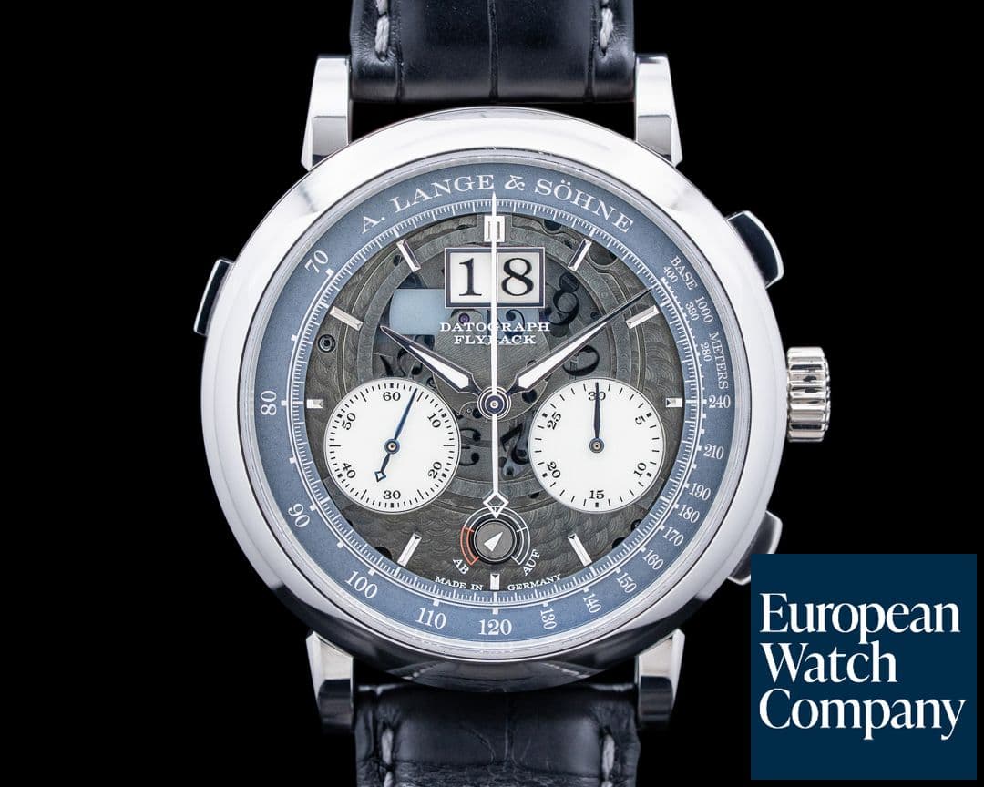 Image of A. Lange and Sohne 405.034 Datograph Up/Down Lumen Platinum Black Dial LIMITED RARE