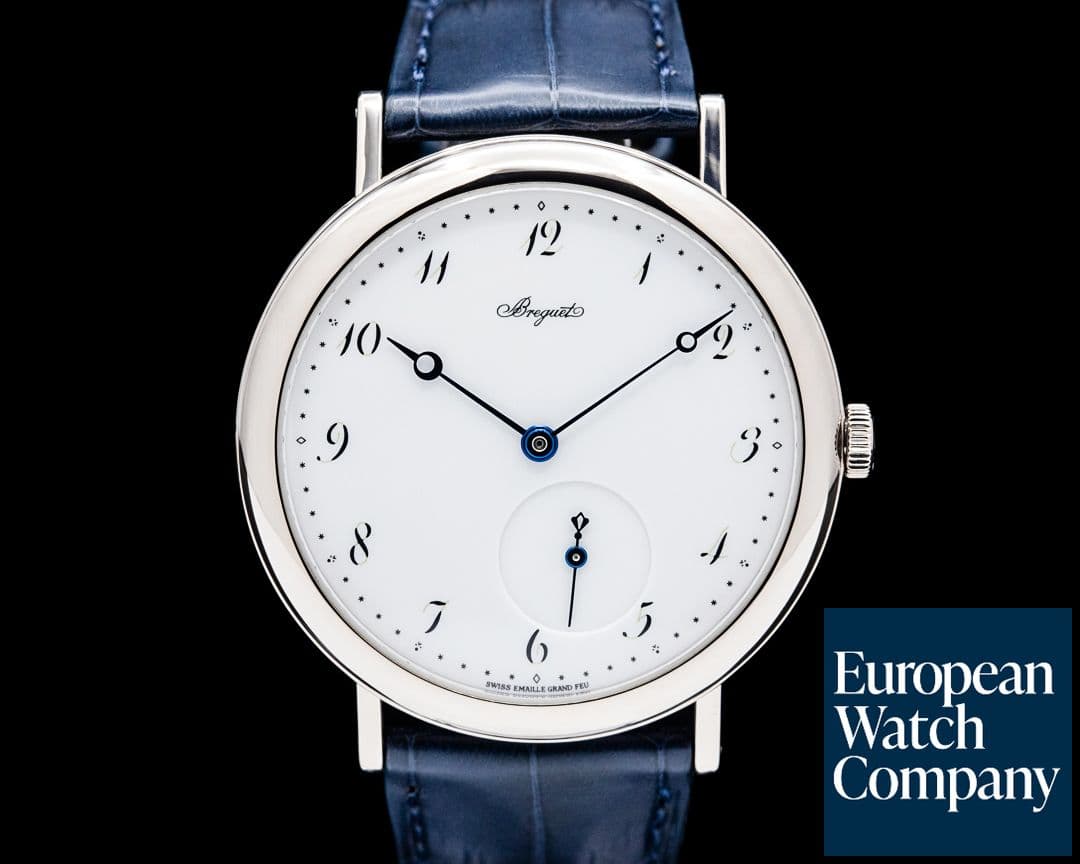Image of Breguet 5140 Classique 18K White Gold Grand Feu Enamel Dial