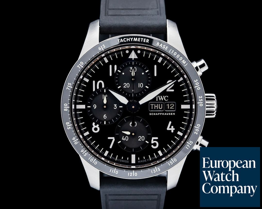 Image of IWC Pilot's Watch Performance Chronograph 41 AMG Titanium Black Dial