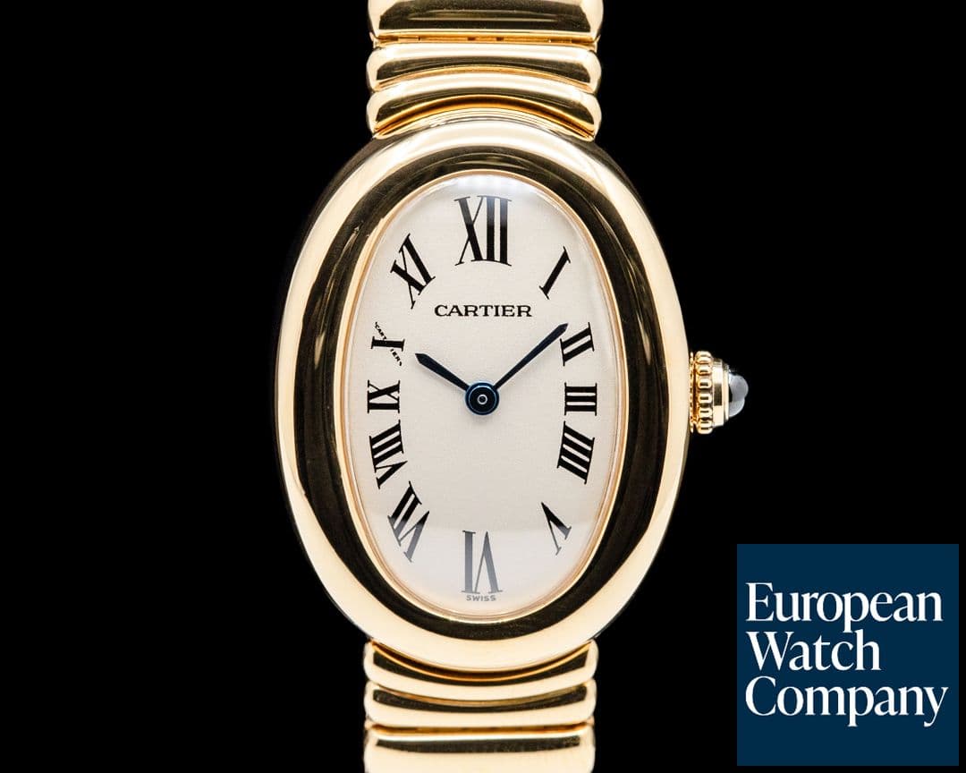 Image of Cartier WGBA0013 Baignoire 18K Yellow Gold Silver Dial