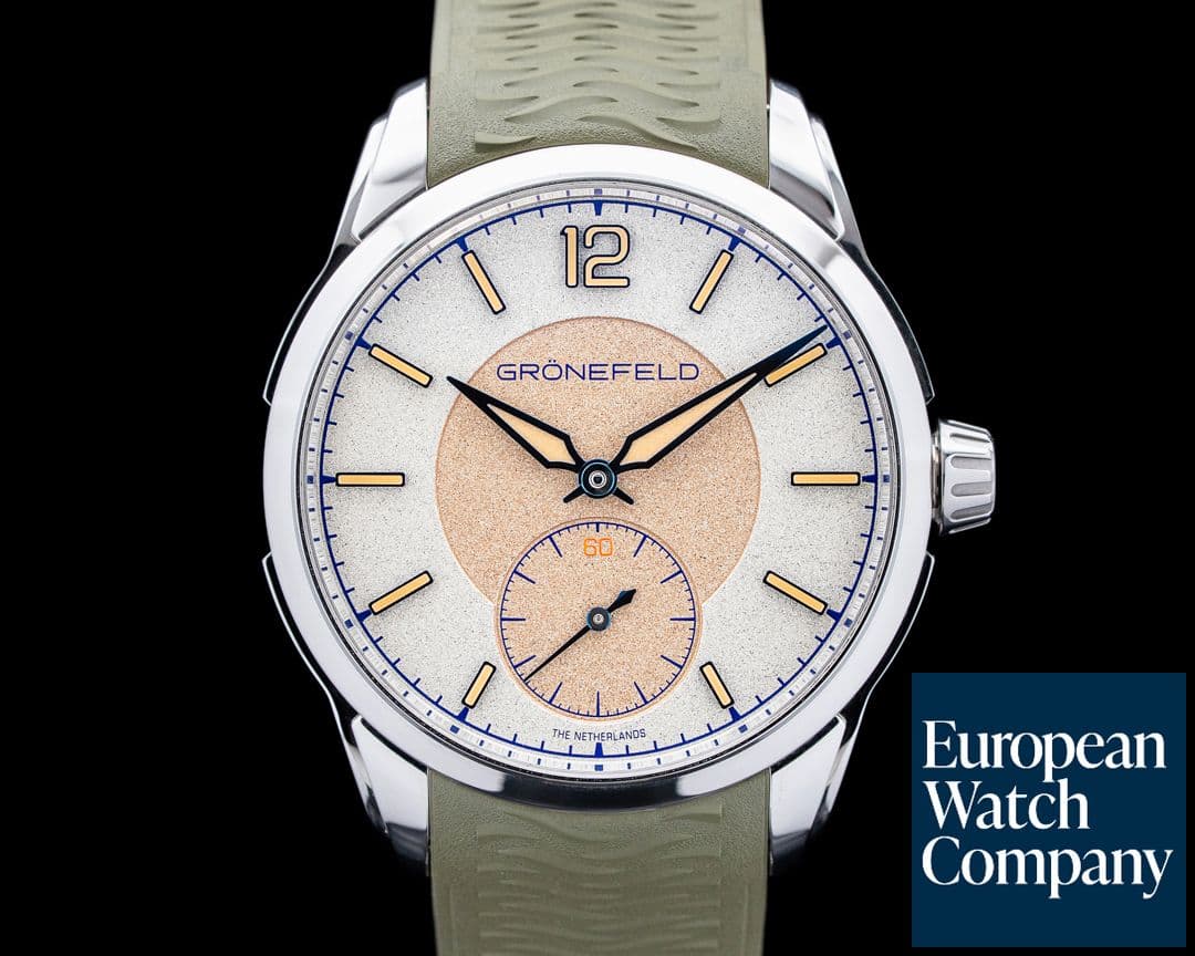 Image of Gronefeld 1969 Delta Works Olive SS Two-Tone Dial