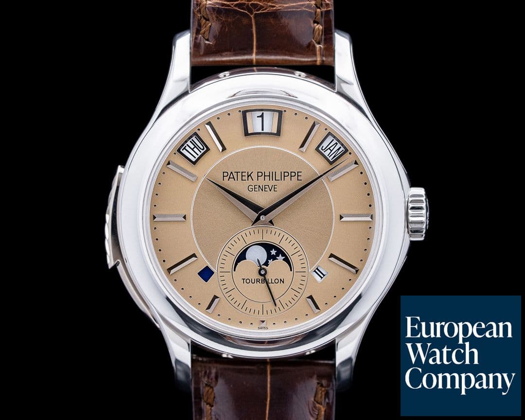 Image of Patek Philippe 5207P Minute Repeater Tourbillon Perpetual Calendar Platinum Bronze Dial