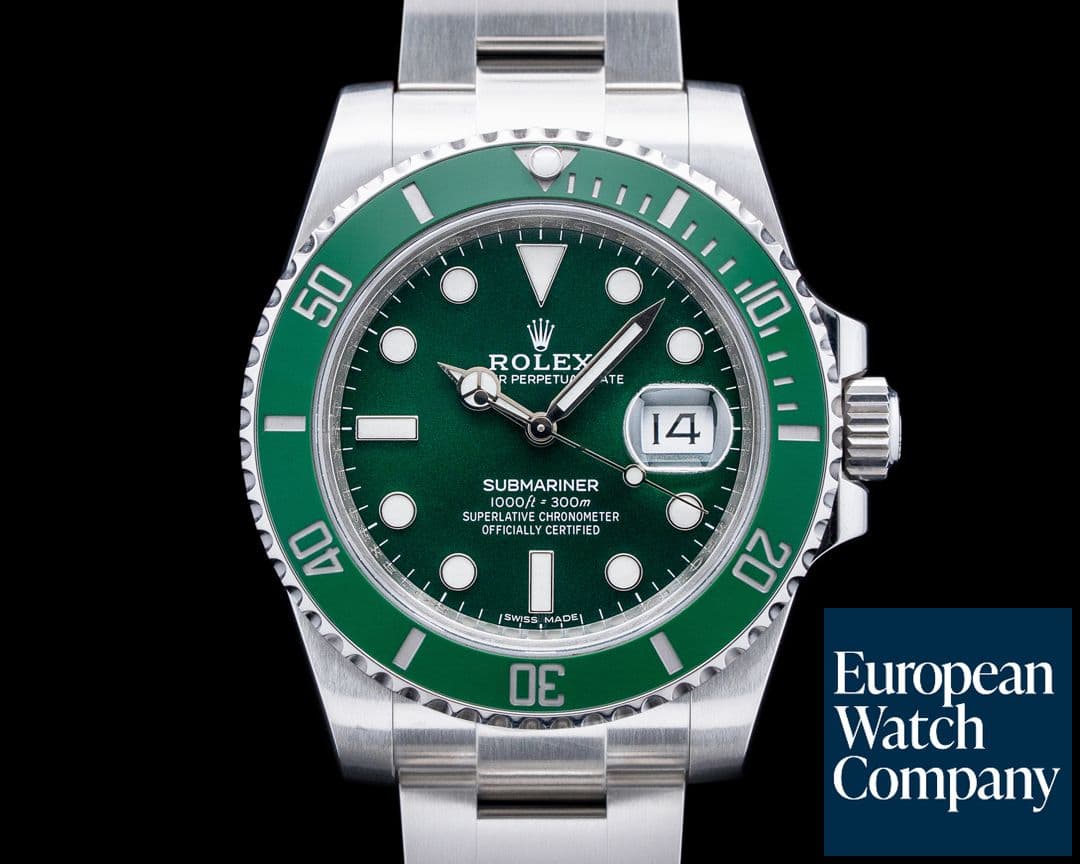 Image of Rolex 116610LV Submariner Date "Hulk" SS Green Dial