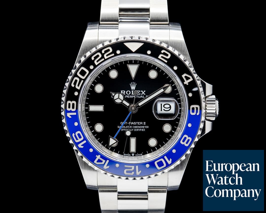 Image of Rolex 126710BLNR GMT-Master II "Batman" SS Black Dial