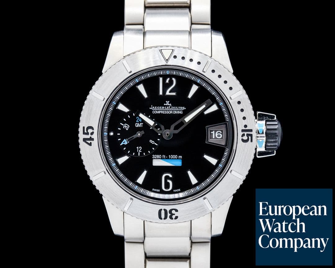 Image of Jaeger-LeCoultre Q187T170 Master Compressor Diving GMT Titanium Black Dial