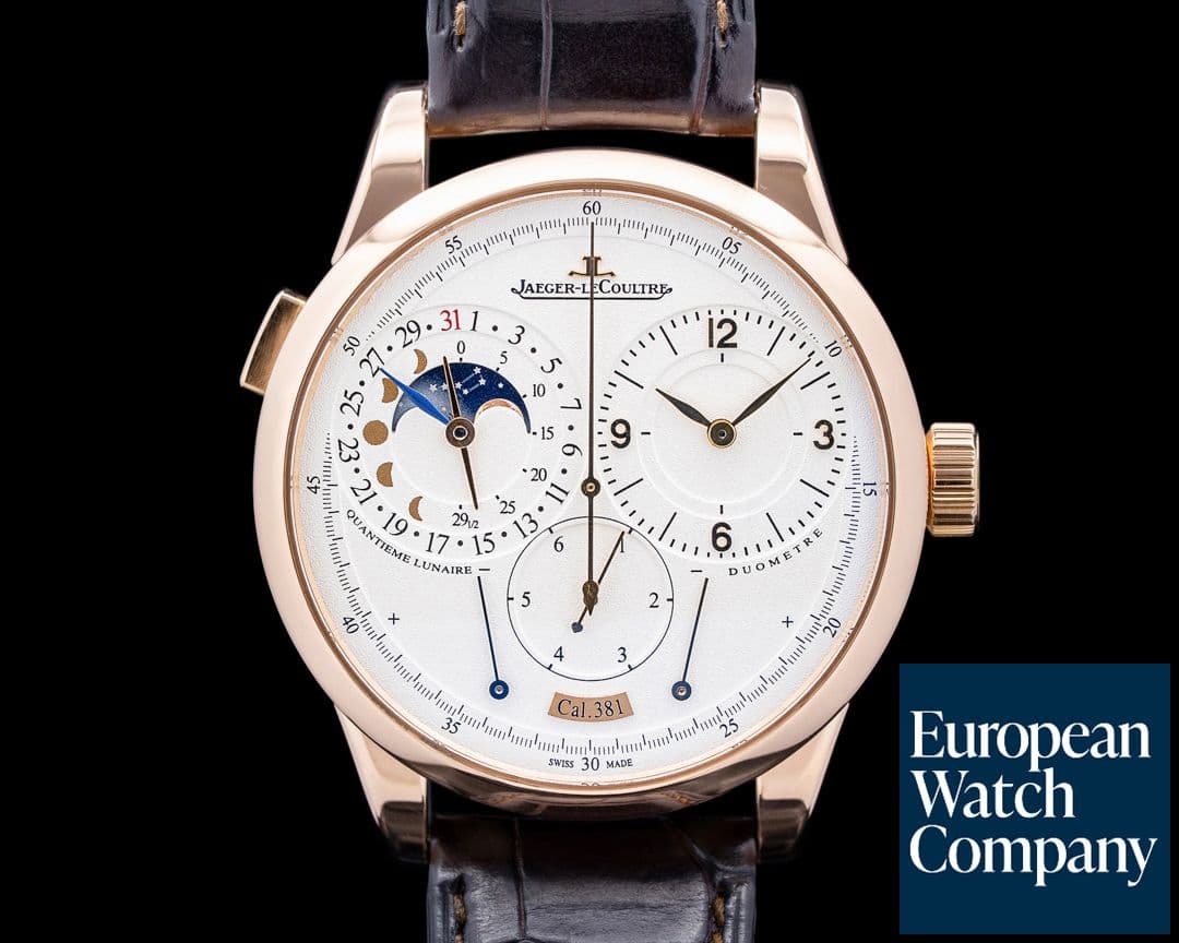 Image of Jaeger LeCoultre Q6042521 Duometre a Quantieme Lunaire 18K Rose Gold Silver Dial
