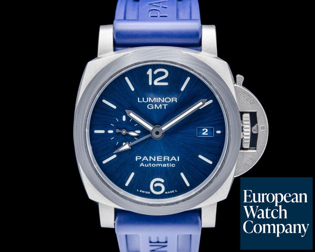 Image of Panerai PAM01279 Luminor GMT Titanium / Carbotech Blue Dial
