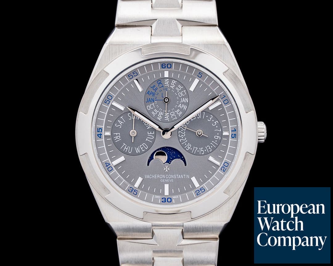 Image of Vacheron Constantin 4300V Overseas Ultra-Thin Perpetual Calendar 18K White Gold Gray Dial