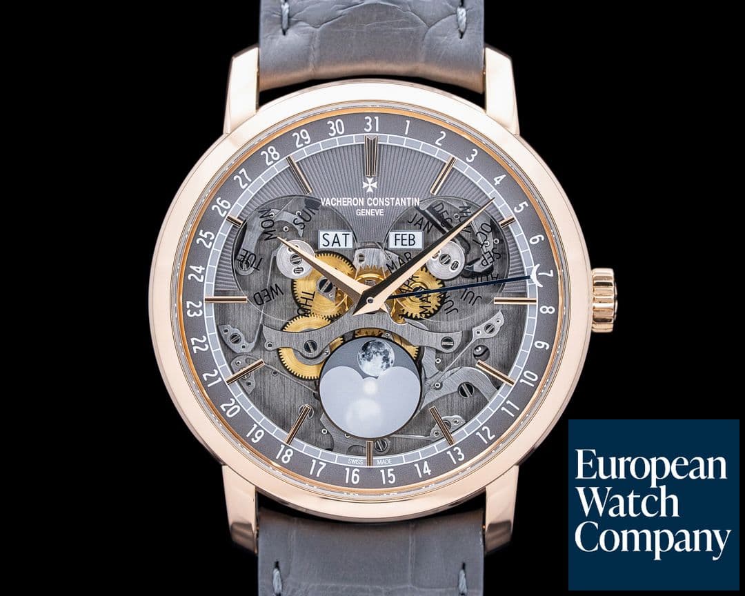 Image of Vacheron Constantin 4020T Traditionnelle Complete Calendar 18K Rose Gold Skeleton Dial