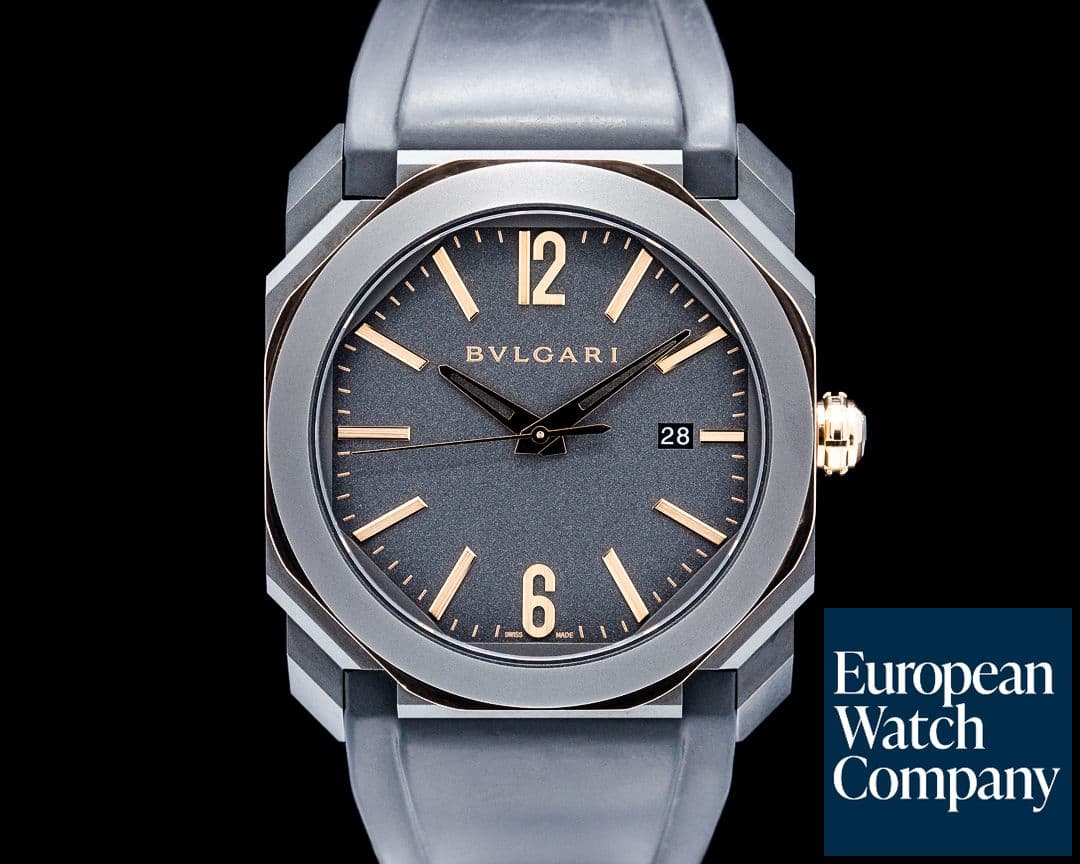 Image of Bulgari 103085 Octo L'Originale 18K RG / SS Black Dial