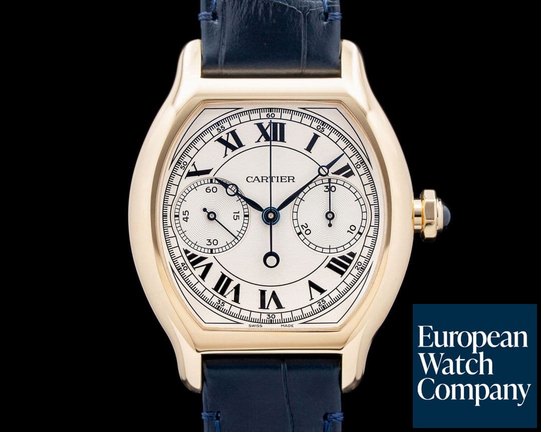 Image of Cartier Prive Tortue 18K Yellow Gold Silver Dial 2026 UNWORN