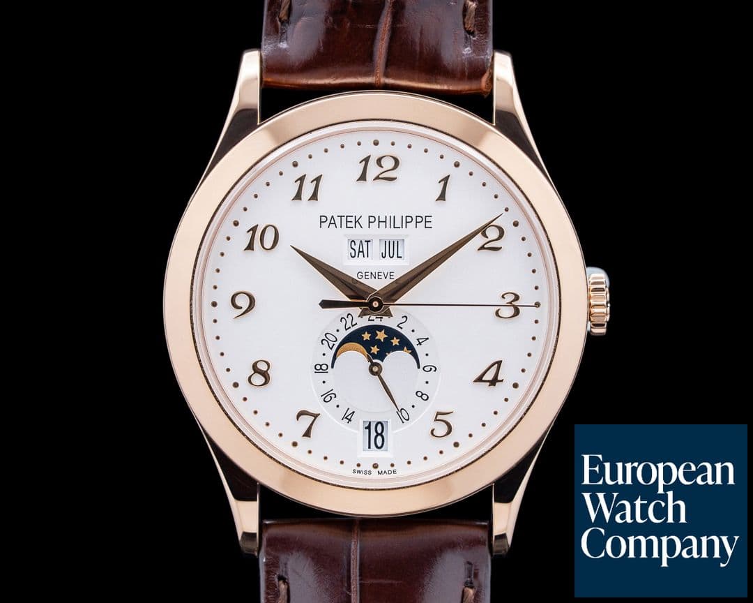 Image of Patek Philippe 5396R Annual Calendar 18K Rose Gold Silver Dial