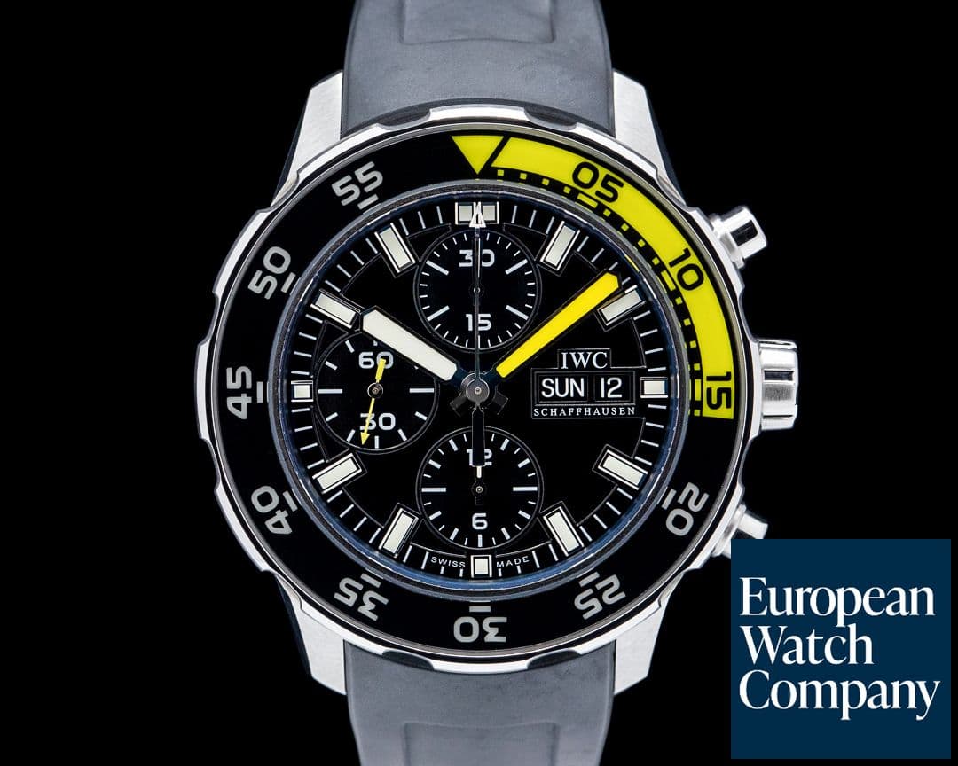 Image of IWC IW376709 Aquatimer Chronograph SS Black Dial
