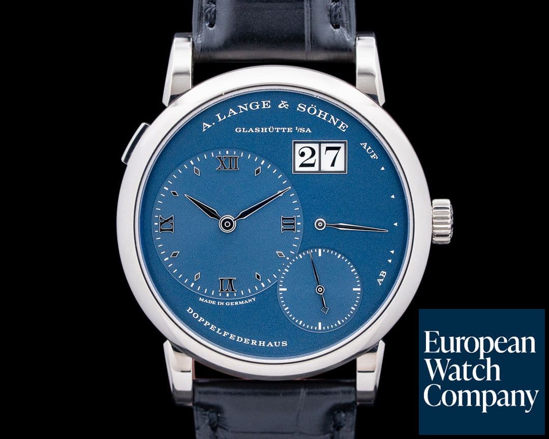 Image of A. Lange & Söhne 191.028 Lange 1 18K White Gold Blue Dial RARE