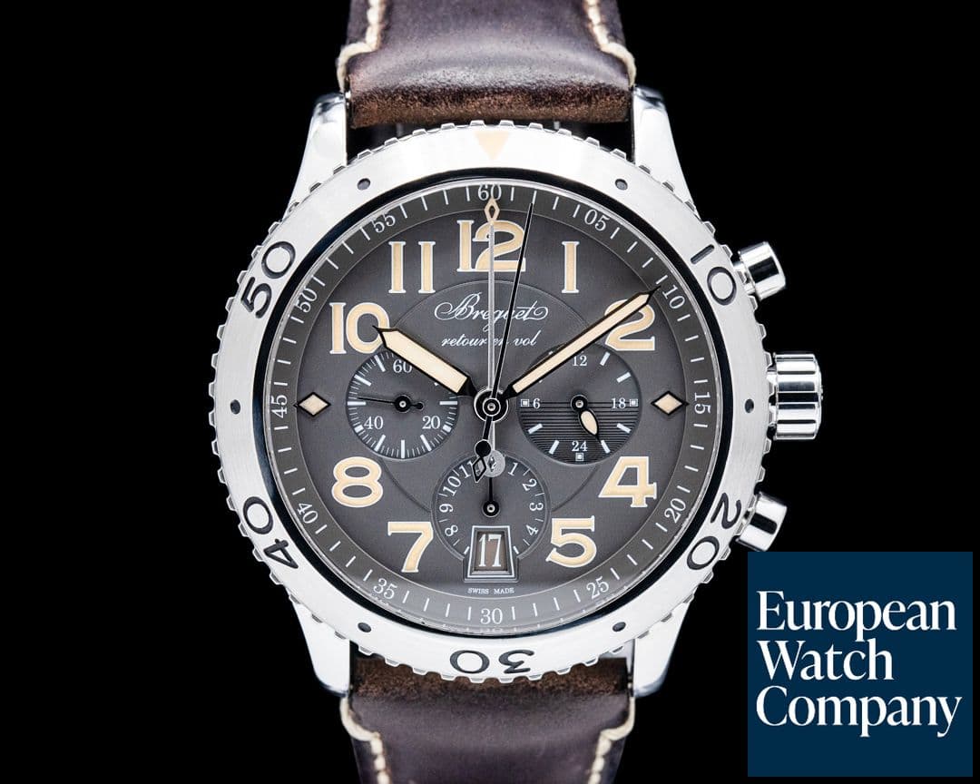 Image of Breguet 3817ST Type XXI Flyback SS Grey Dial