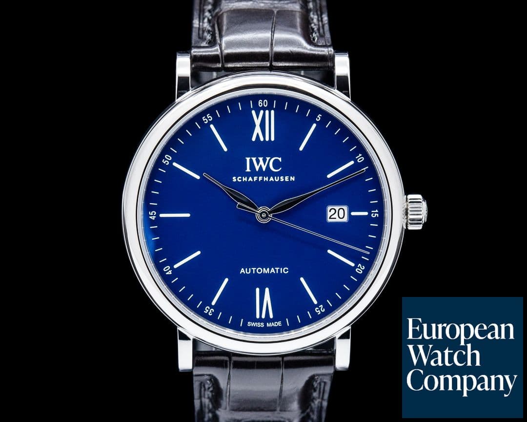 Image of IWC IW356518 Portofino Automatic 150 Years SS Blue Dial