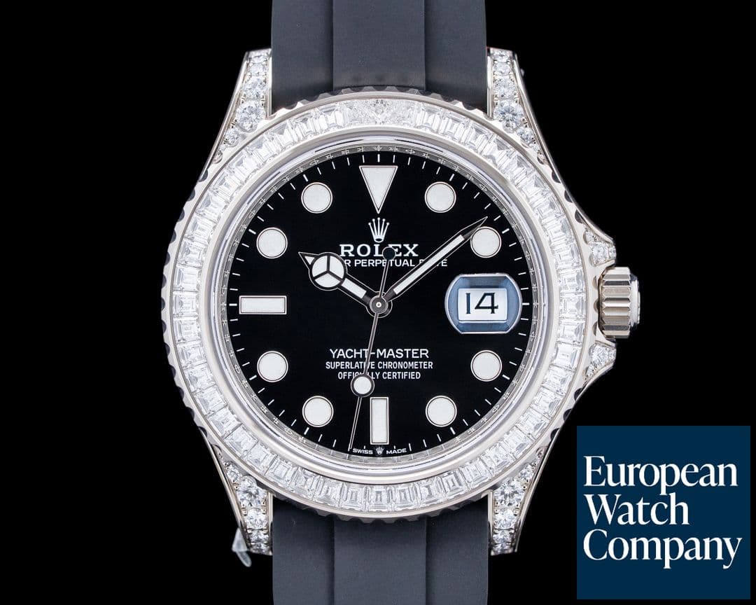 Image of Rolex 226679TBR YachtMaster 42 18K White Gold / Diamond Bezel