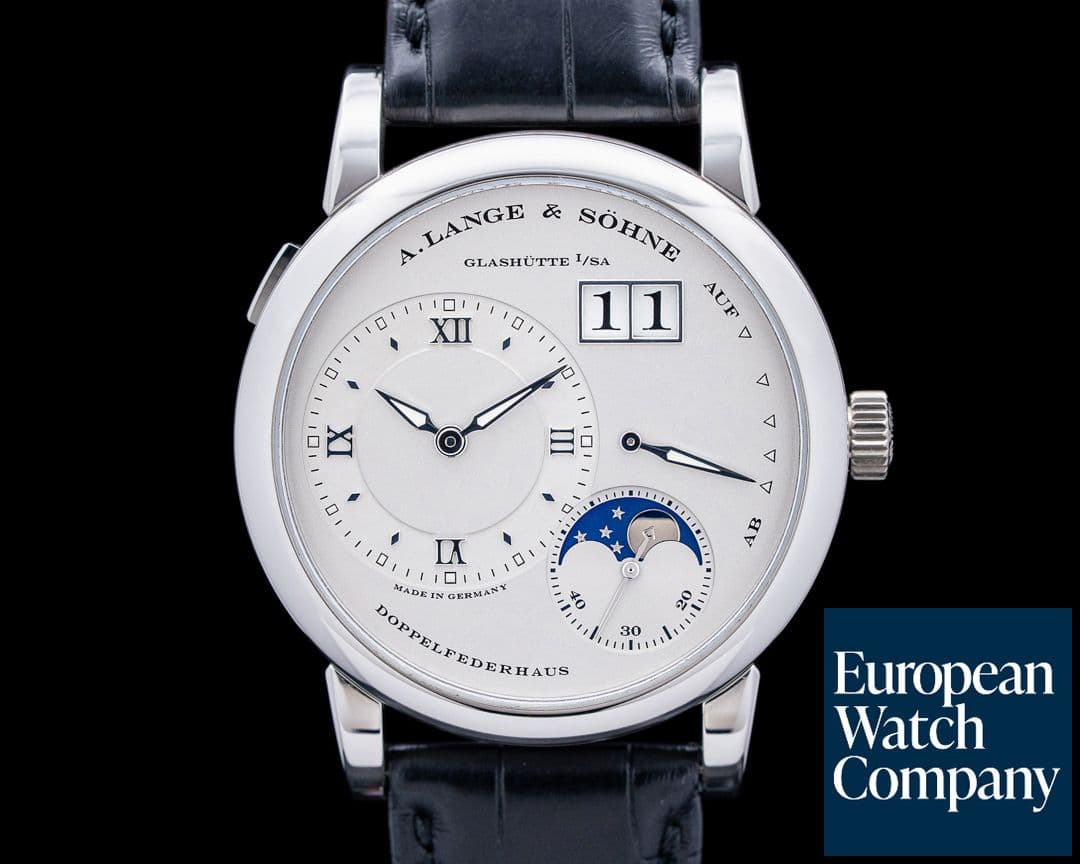 Image of A. Lange and Sohne 109.025 Lange 1 Moon Phase Platinum Silver Dial