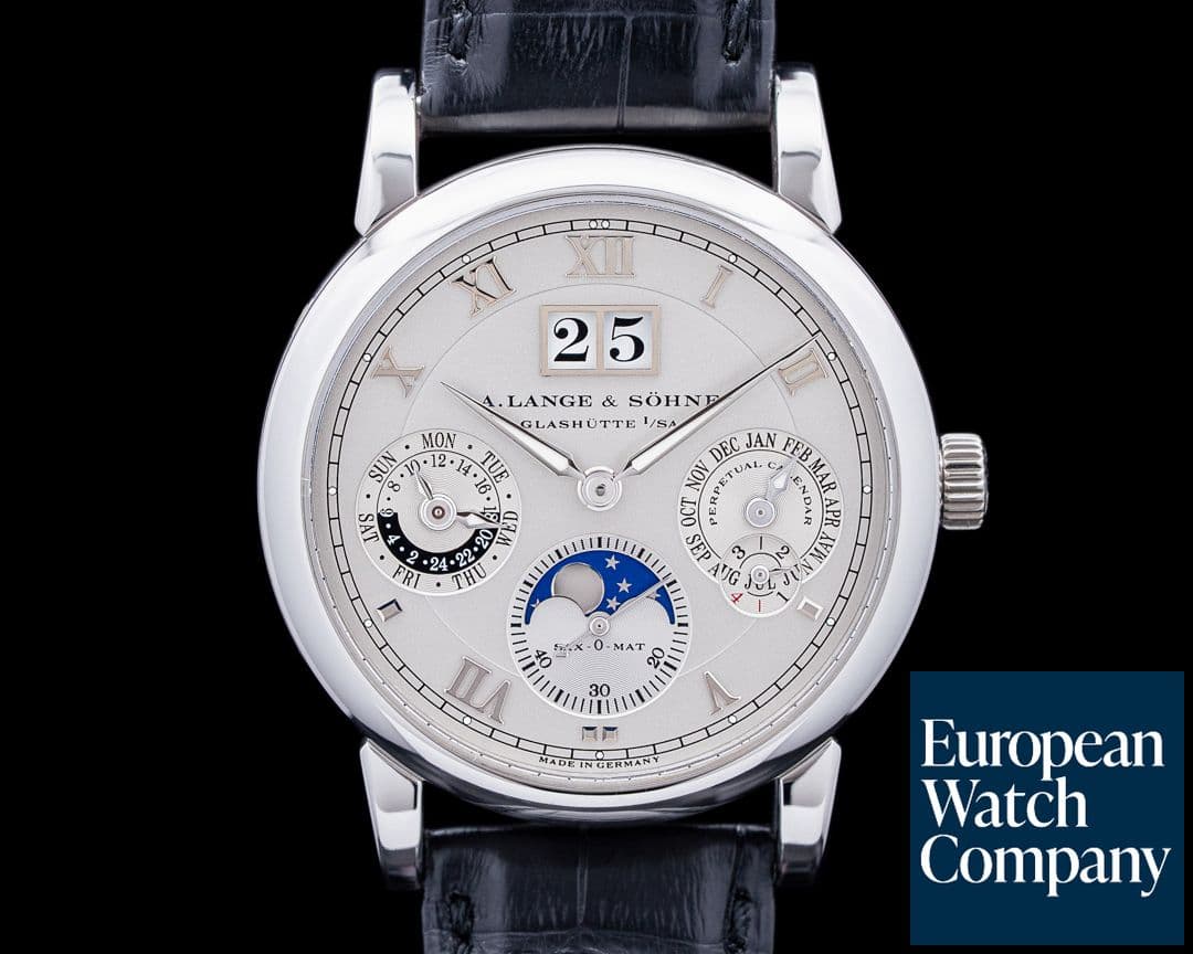 Image of A. Lange and Sohne 310.025E Langematik Perpetual Platinum Silver Dial