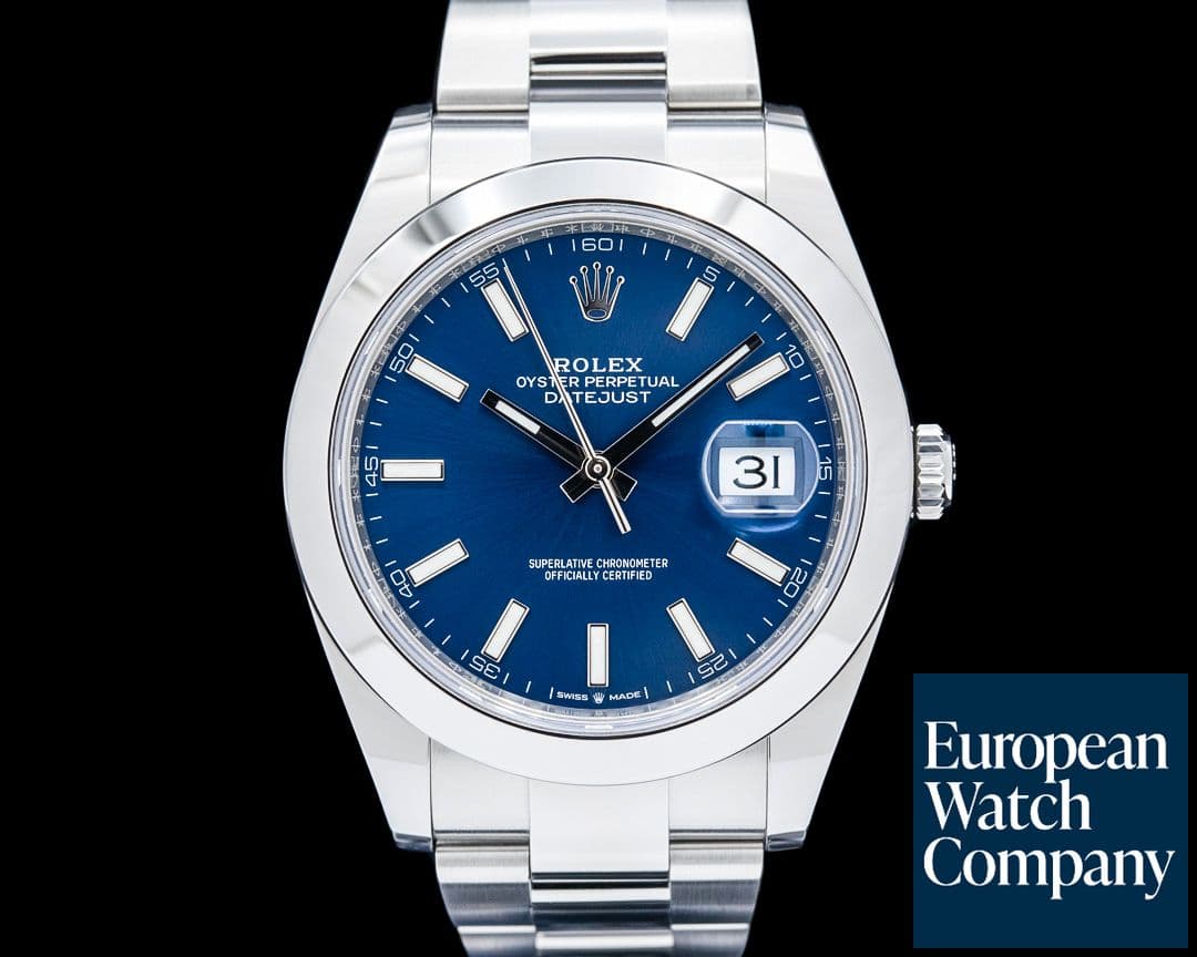 Image of Rolex 126300 Datejust 41MM SS Blue Dial