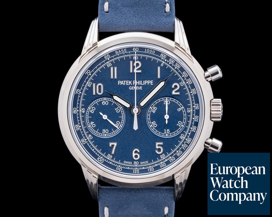 Image of Patek Philippe 5172G Chronograph 18K White Gold Blue Dial