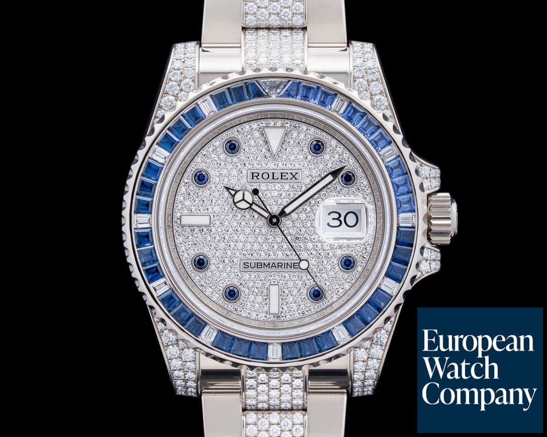 Image of Rolex 116659SABR Submariner Date 18K White Gold Sapphire / Diamond Dial