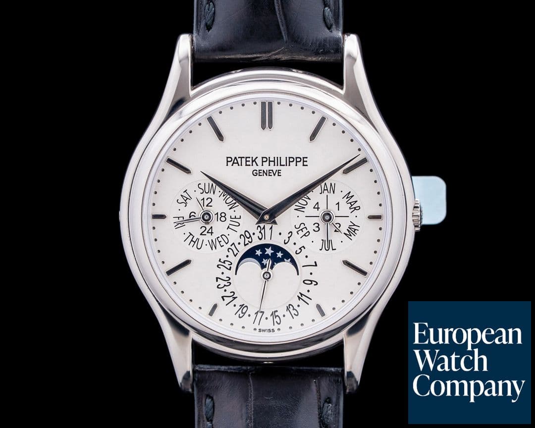 Image of Patek Philippe 5140G Perpetual Calendar Ultra Thin 18K White Gold Silver Dial