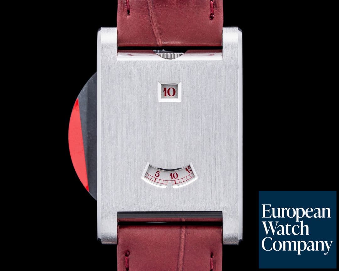 Image of Cartier WGTA0236 Tank a Guichets CPCP Platinum Aperture Dial UNWORN