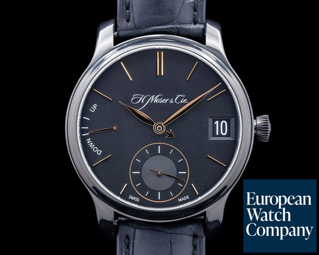 Image of H. Moser & Cie. Endeavour Perpetual Calendar Black Edition Titanium DLC Black Dial
