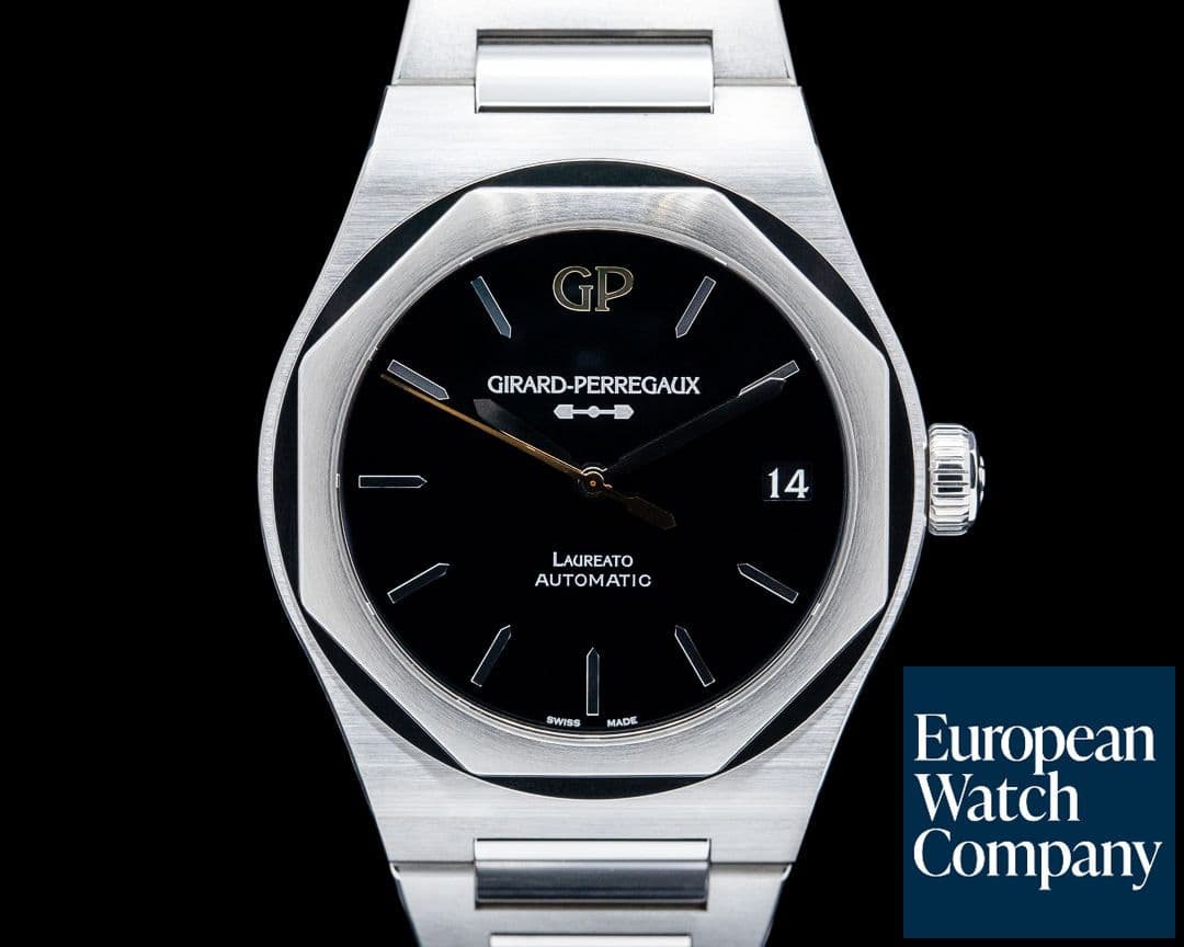 Image of Girard-Perregaux 81010 Laureato Infinity Edition SS Black Onyx Dial LIMITED
