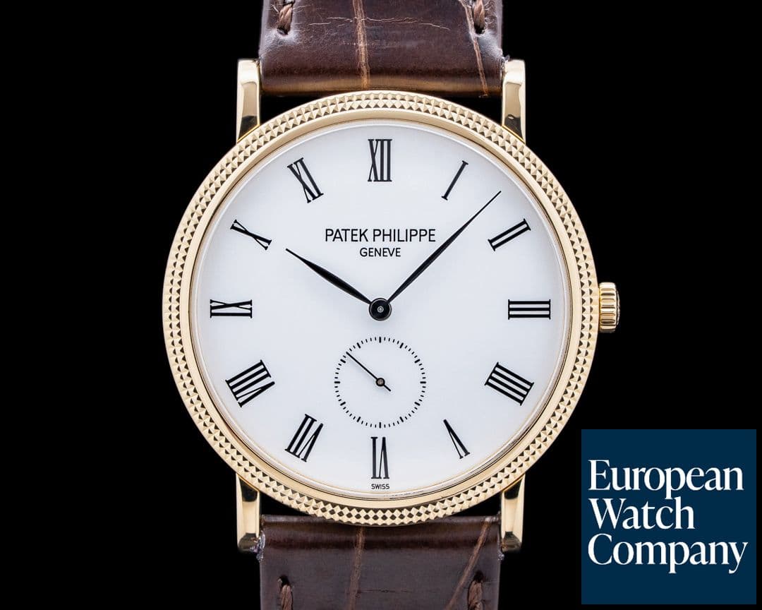 Image of Patek Philippe 5119J-001 Calatrava Manual Wind 18K Yellow Gold White Dial
