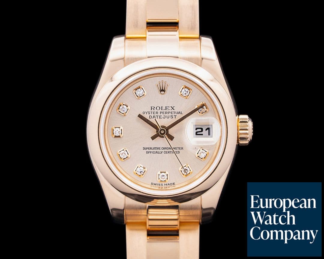 Image of Rolex 179165 Lady Datejust 18K Everose Gold Pink Diamond Dial