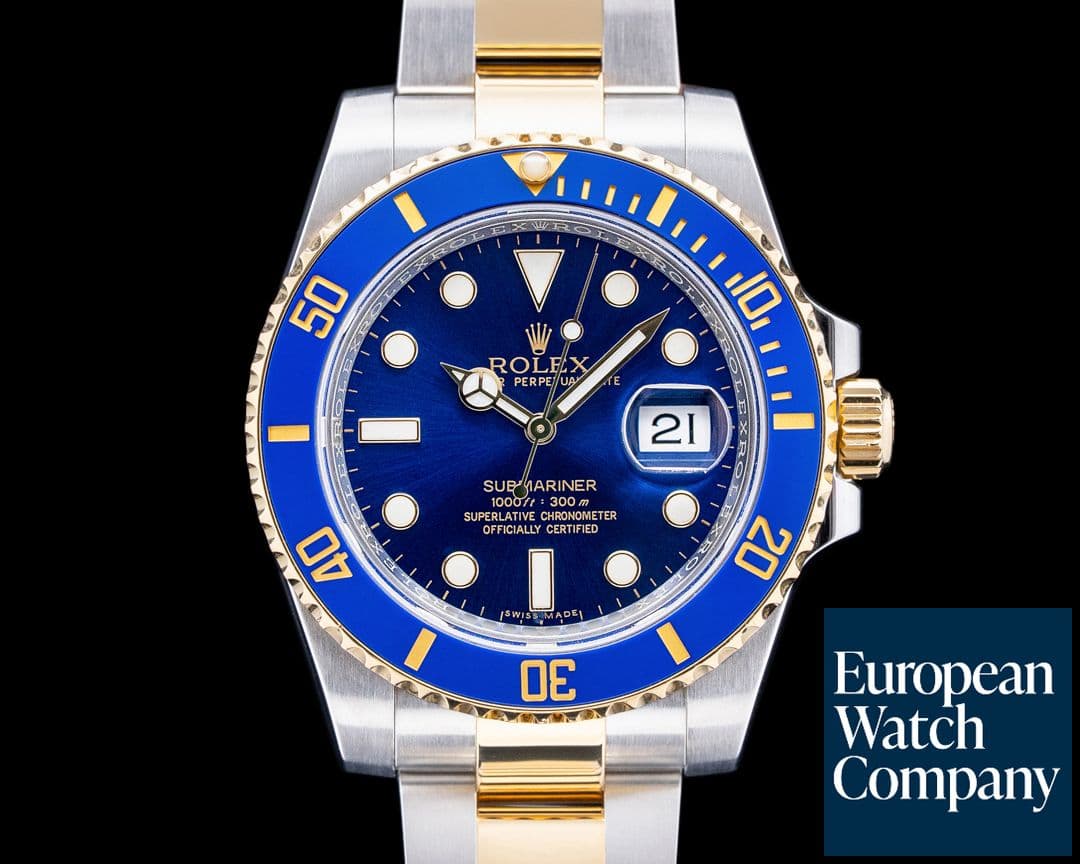 Image of Rolex 116613LB Submariner  SS / 18K Yellow Gold Blue Dial