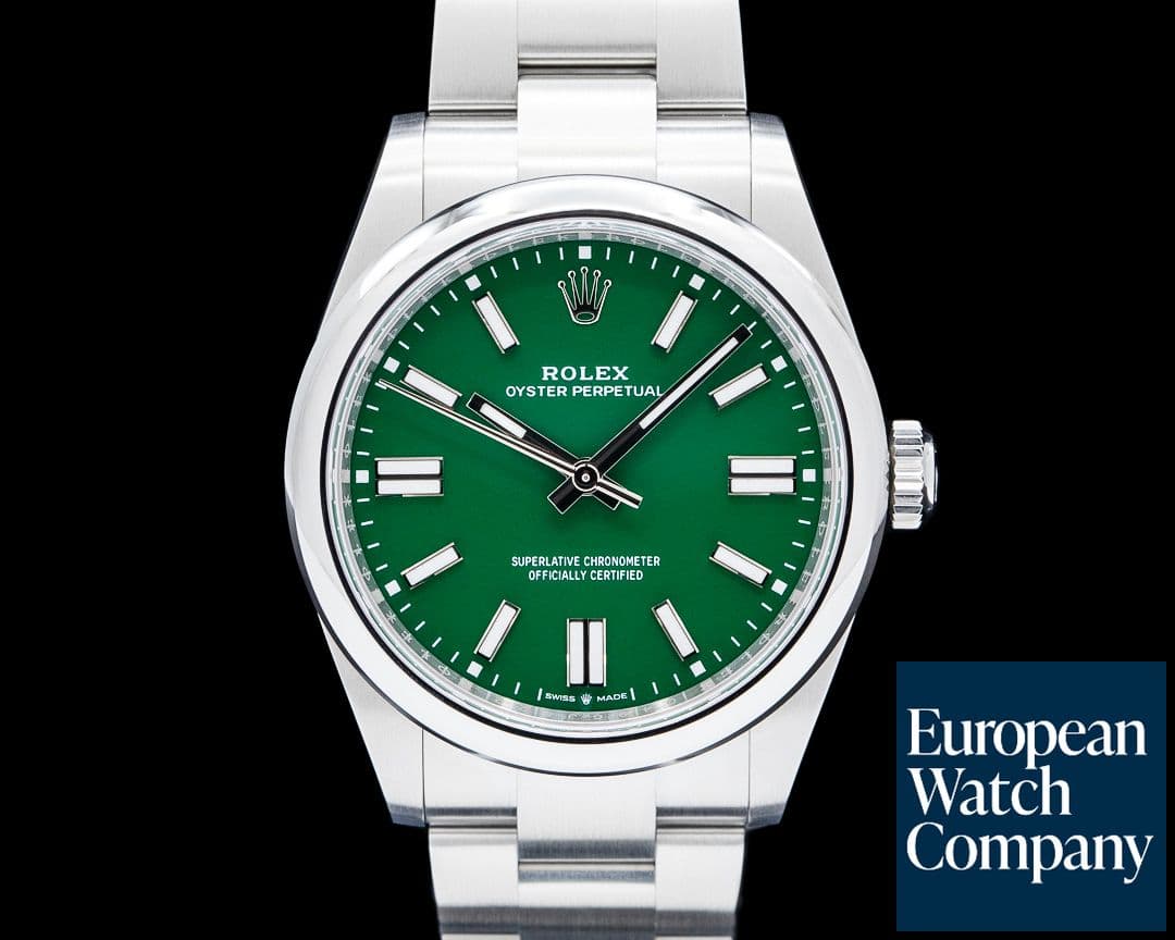 Image of Rolex 134300 Oyster Perpetual SS Green Dial 2026