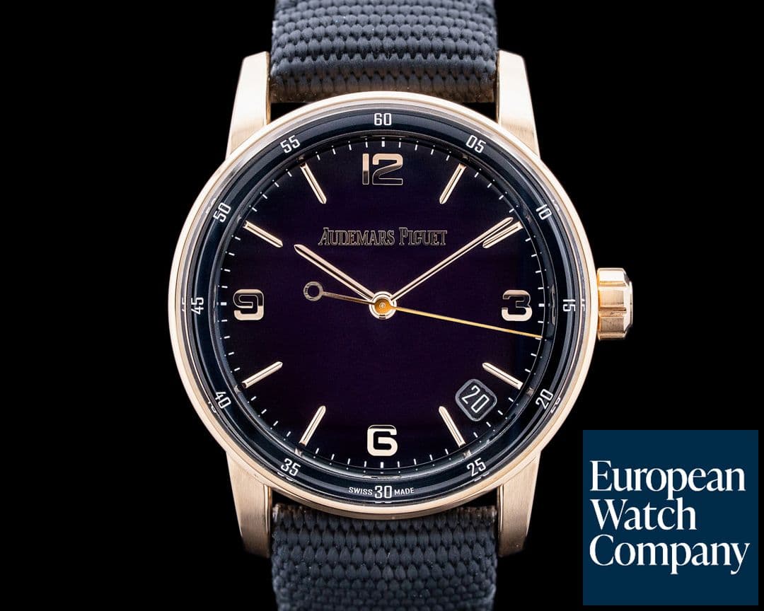 Image of Audemars Piguet 15210OR Code 11.59 18K Rose Gold Purple Dial