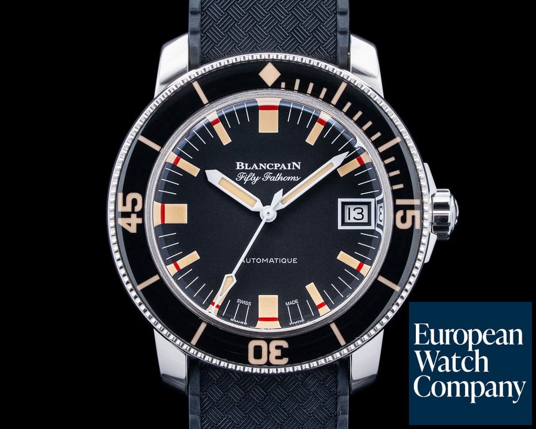 Image of Blancpain 5008B Fifty Fathoms Barakuda SS Black Dial