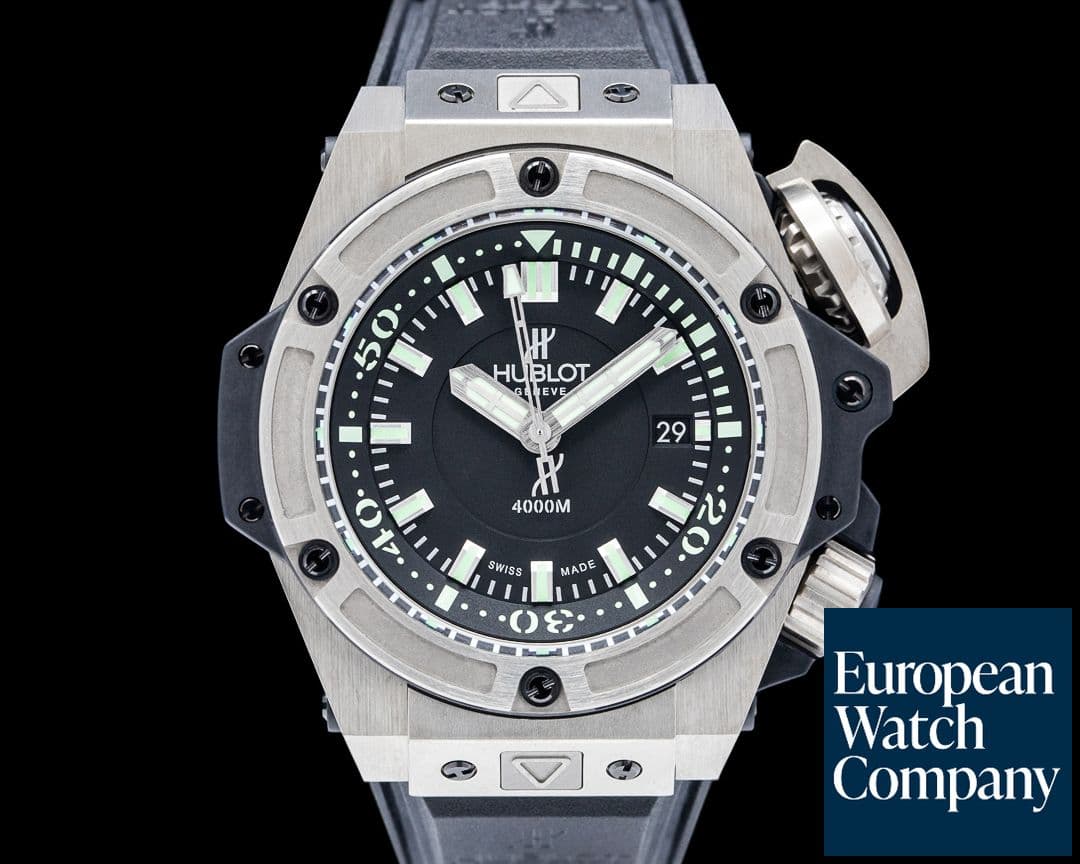 Image of Hublot King Power Oceanographic 4000 Titanium Black Dial LIMITED