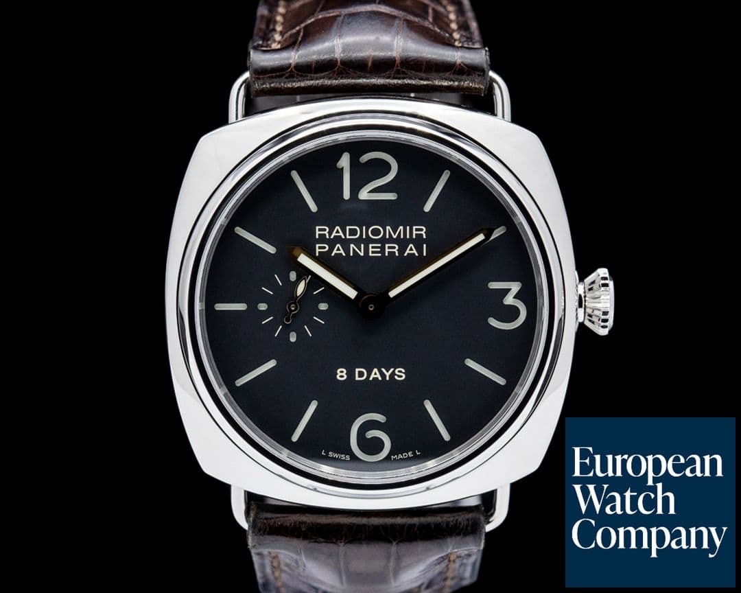 Image of Panerai Radiomir 8 Days SS Black Dial LIMITED