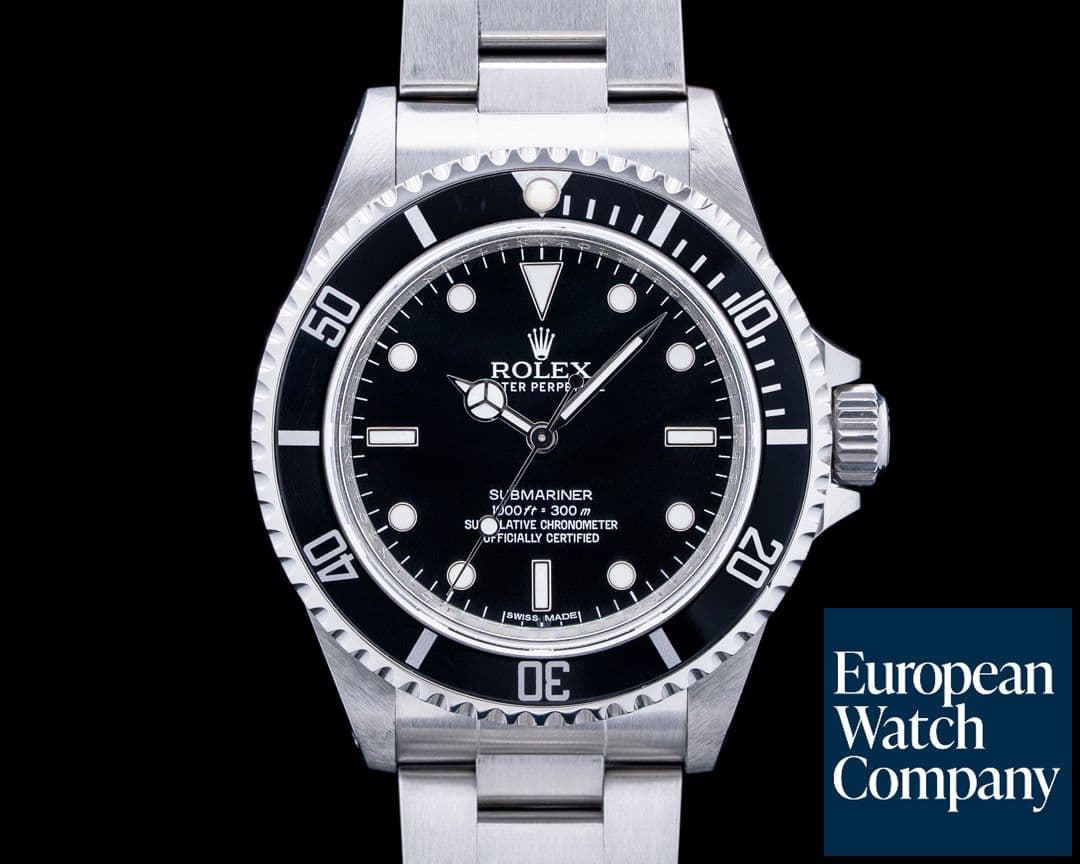 Image of Rolex 14060 Submariner No Date SS Black Dial
