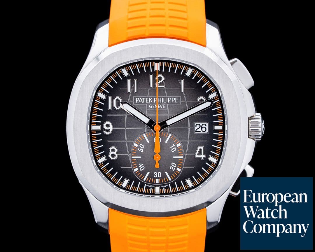 Image of Patek Philippe 5968A Aquanaut Chronograph SS Black Dial