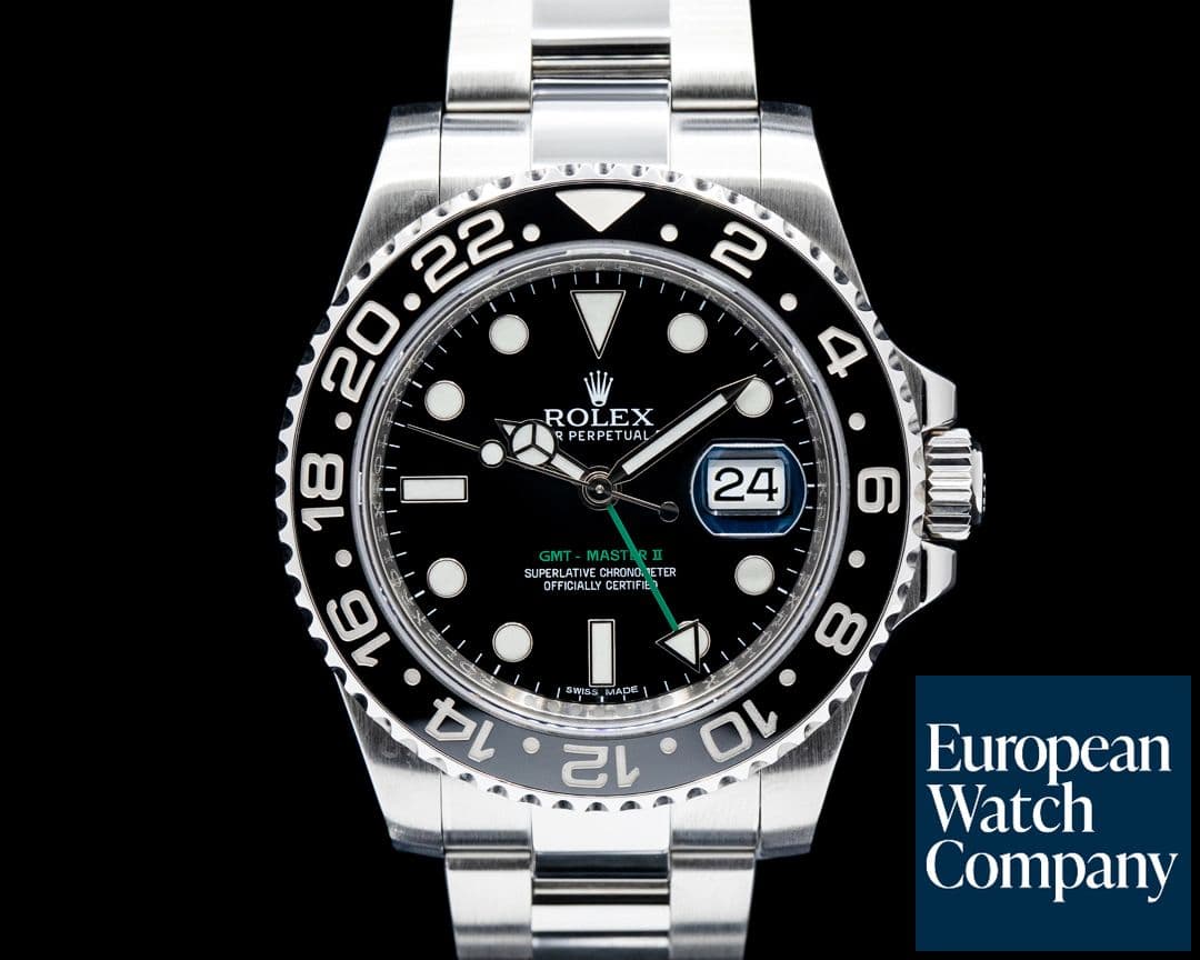 Image of Rolex 116710LN GMT-Master II Ceramic SS Black Dial