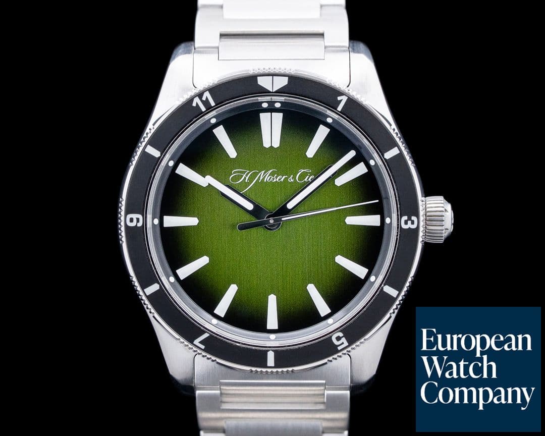 Image of H. Moser & Cie. Pioneer Centre Seconds C.02 SS Green Dial LIMITED For Collective